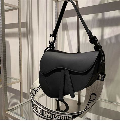 dior saddle bag all black|authentic dior saddle bag.